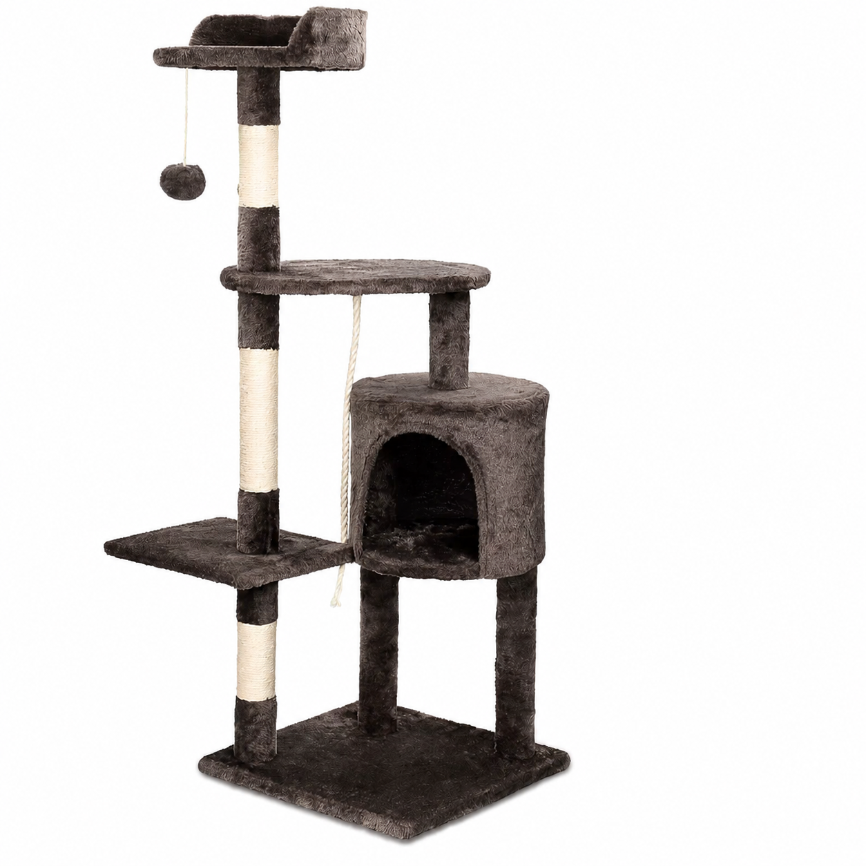 Cat Tree Tower 112cm Multi-Level Scratching Post with Condo