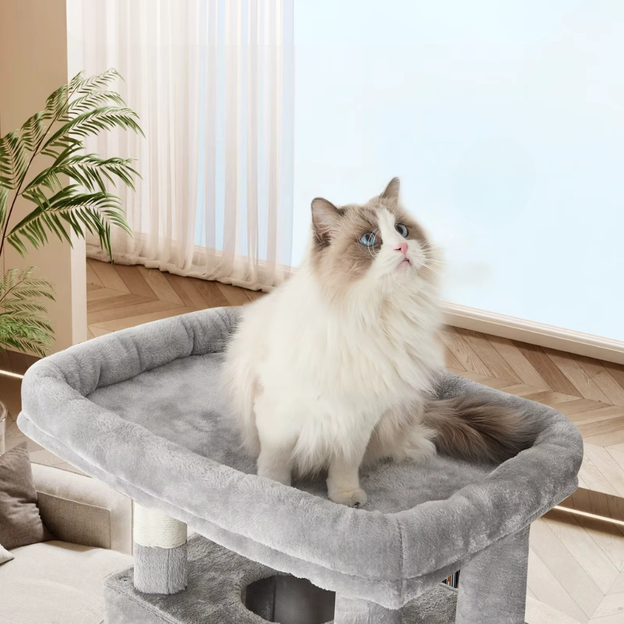 Cat Tree 170cm Large Multi-Level Tower with Condo & Hammock
